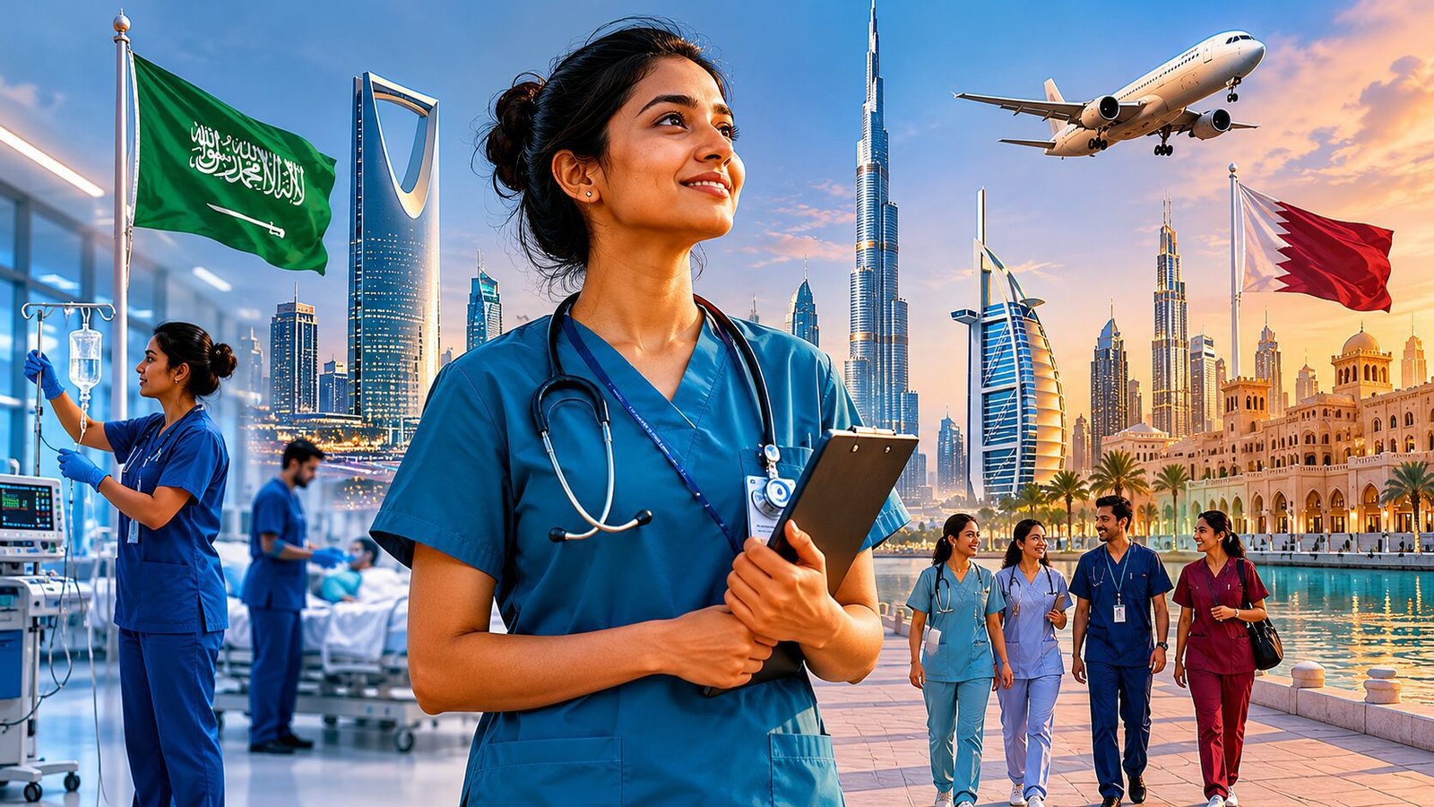 Nursing Jobs in the Gulf 2026: Saudi Arabia, UAE & Qatar - Salary, Exams & the Real Deal