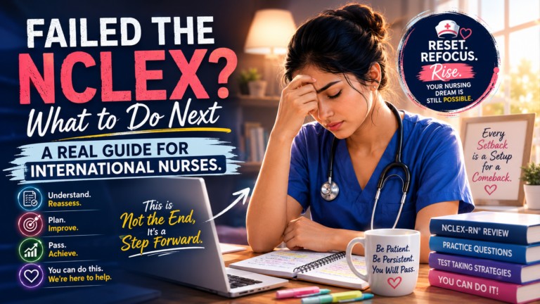 I Failed the NCLEX: What to Do Next — A Real Guide for International Nurses