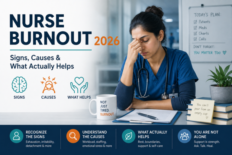 Nurse Burnout 2026: Signs, Causes & What Actually Helps